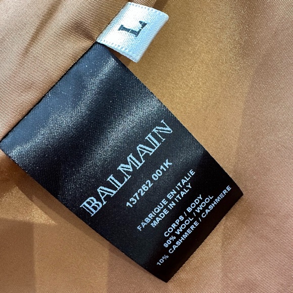 Brand new « BALMAIN » short wool jacket size large - Picture 5 of 7